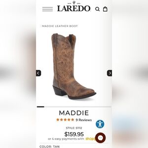 Maddie Leather Western Boots